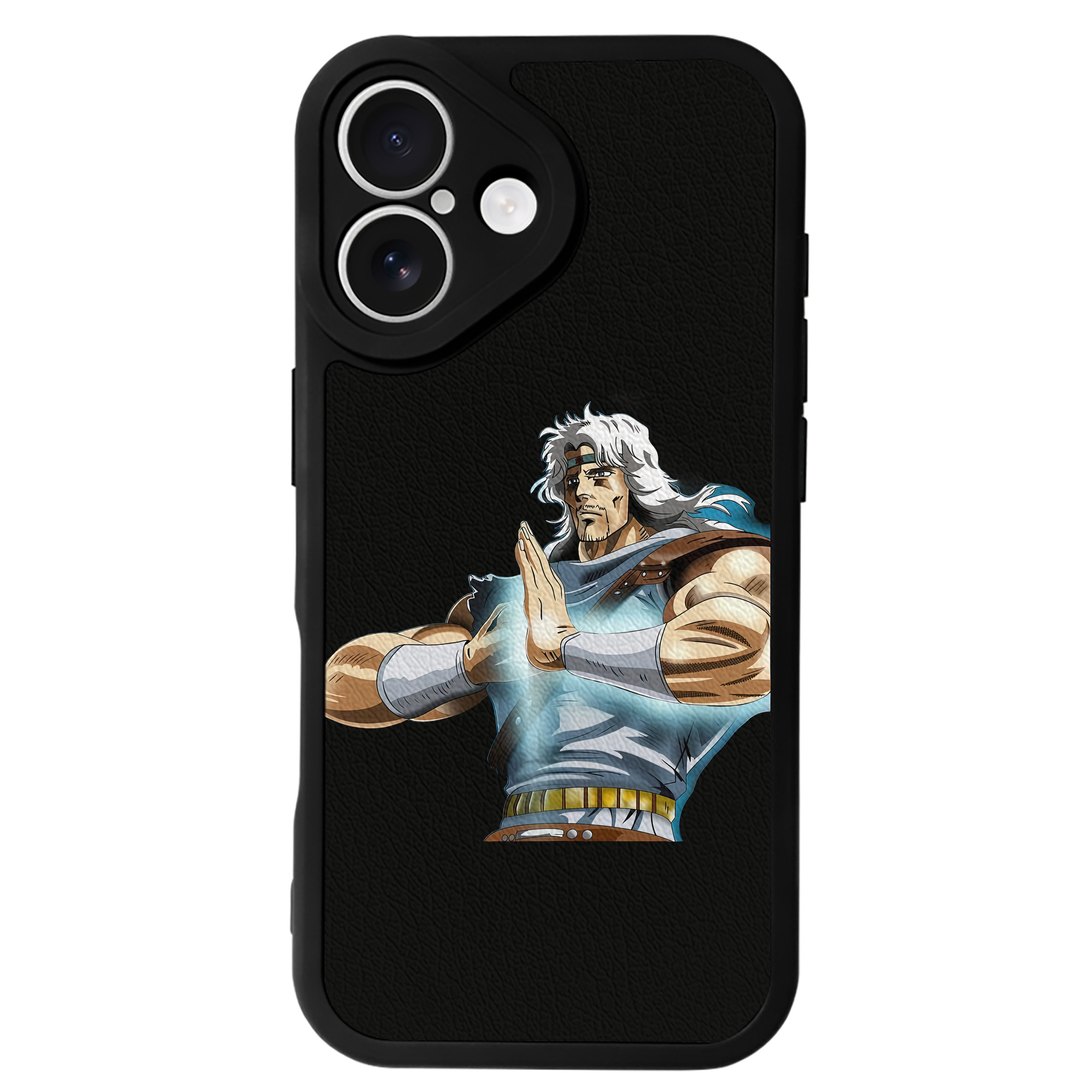 （画像用） 北斗の拳 Fist of the North Star 【iPhone 16シリーズ対応】シリコンスマホケース（レザー調） 材質：シリコン